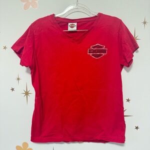 Harley-Davidson Red Short Sleeve Tee